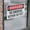 Signmission No Smoking Within 50 Feet Danger Sign, Vinyl Decal, 10in W x 7in L, 2PK OS-2PACK-DS-D-710-L-19451 - alternate 6